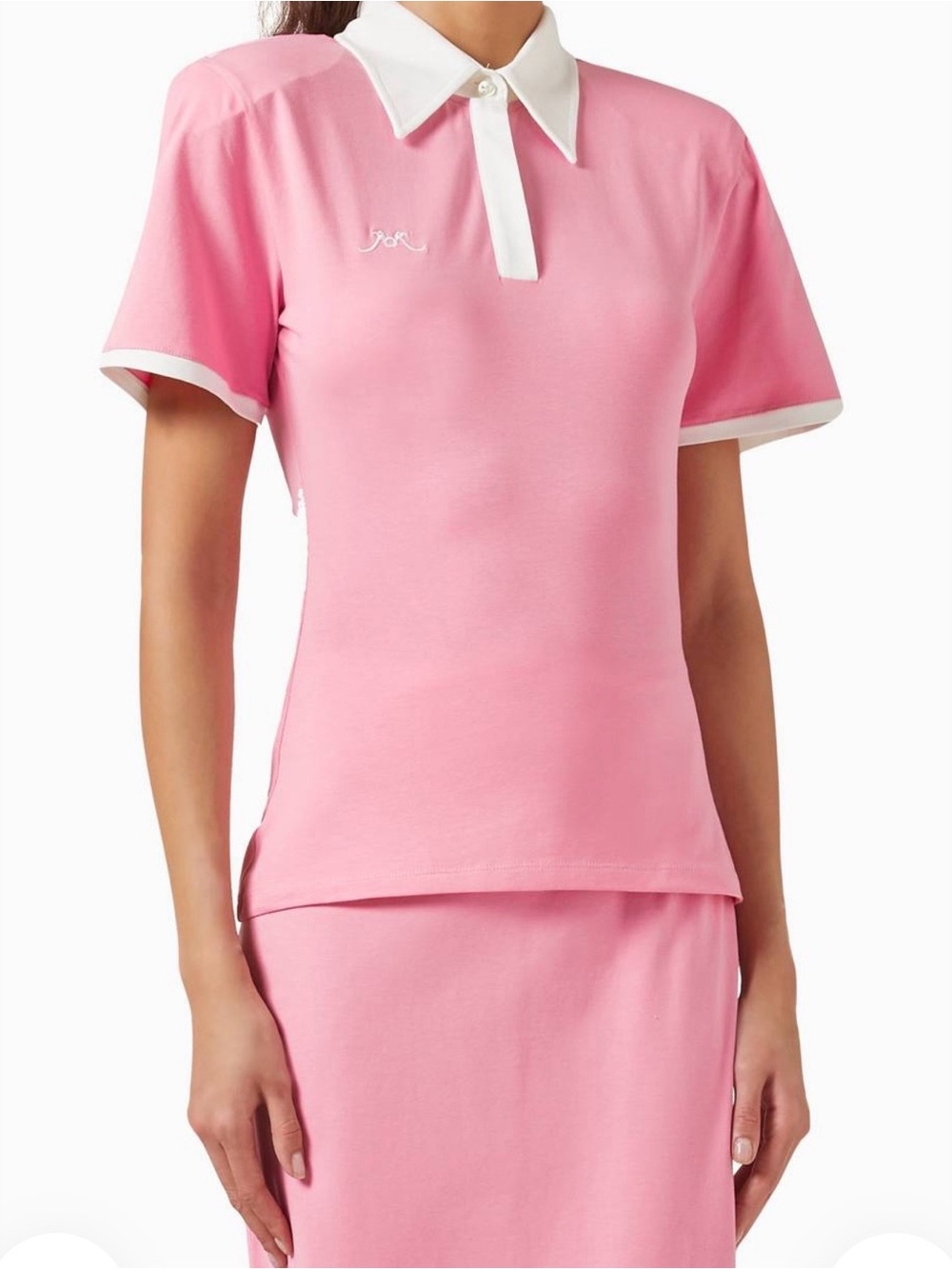 Rowen Rose Polo top in pink